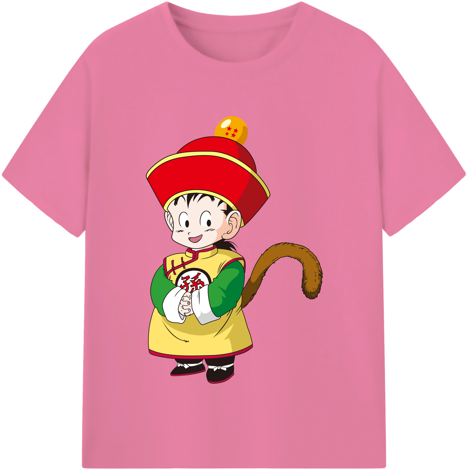 （画像用） ドラゴンボール 孫悟空（そん ごくう）Son Goku カカロット DRAGON BALL Kakarotto 綿100％半袖Tシャツ（フロントプリント）